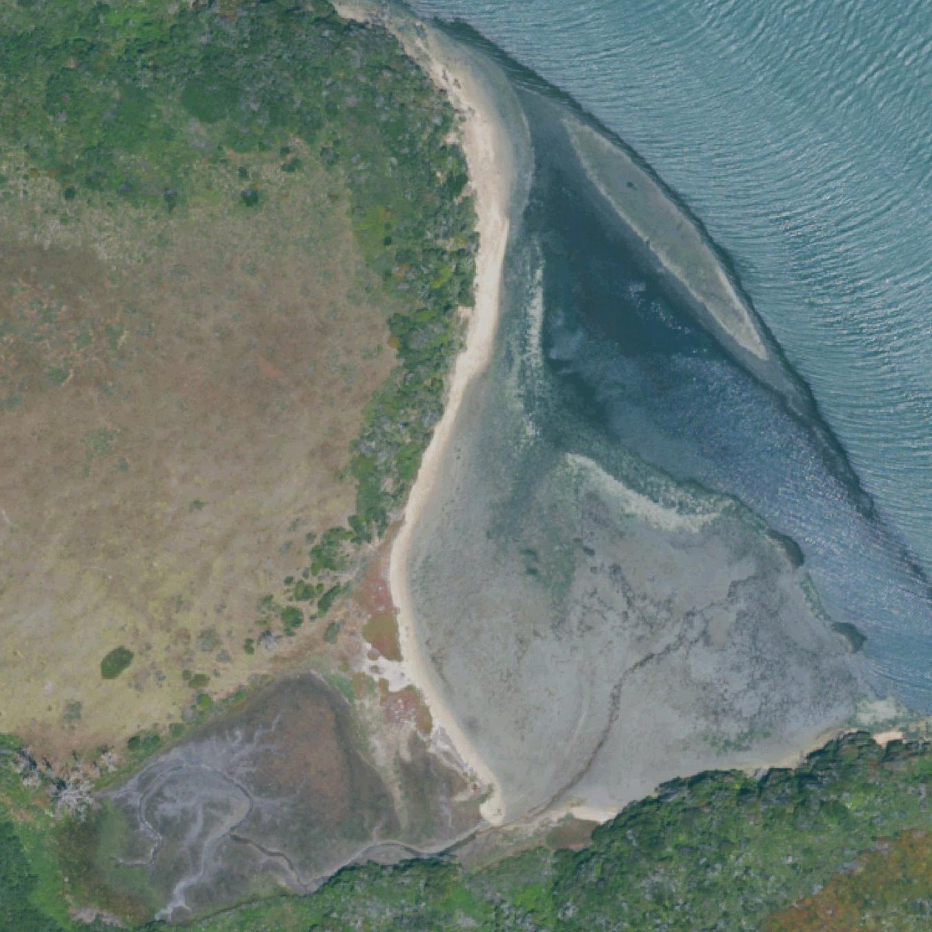 Aerial map of Pita Beach