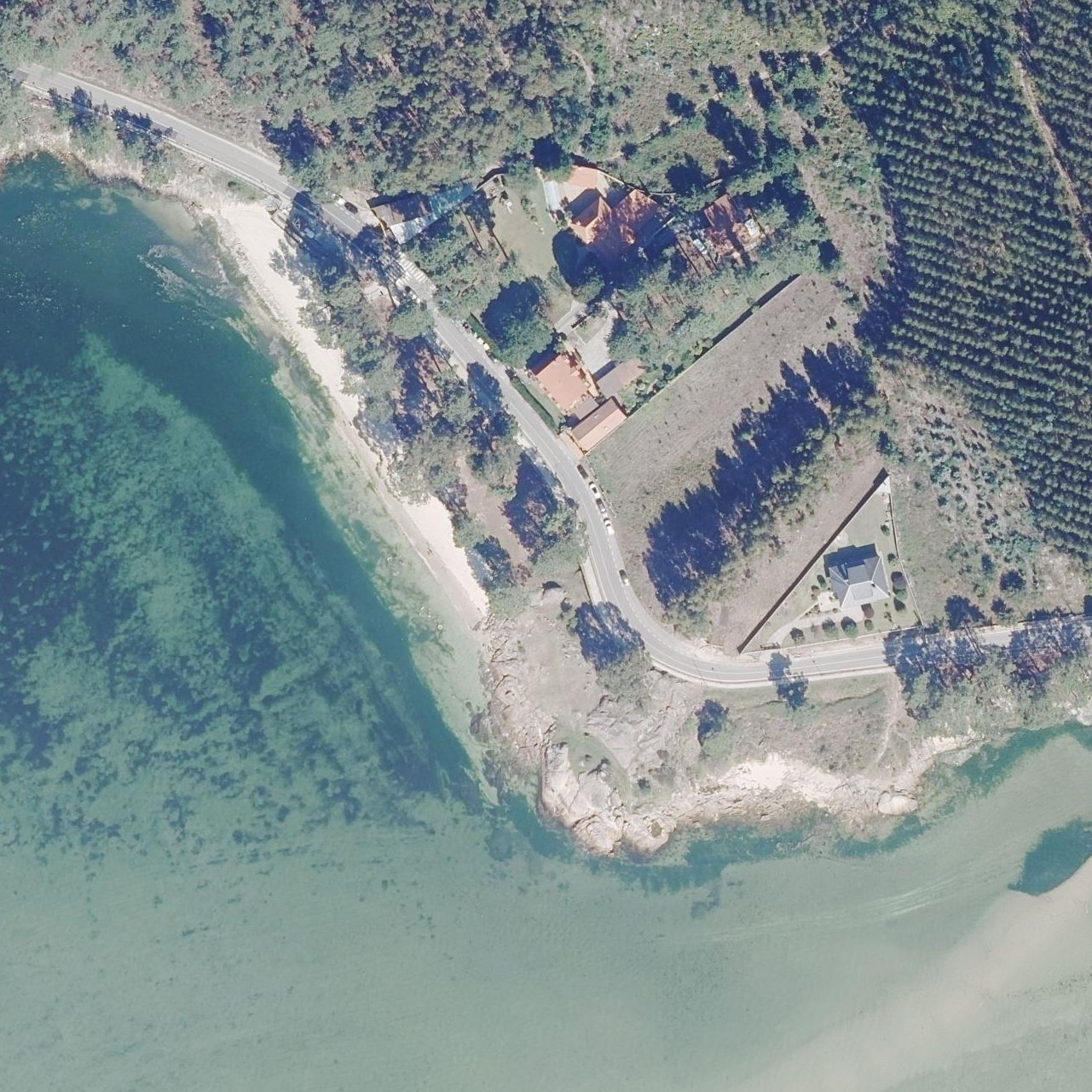 Aerial map of Plage de Cabeceira