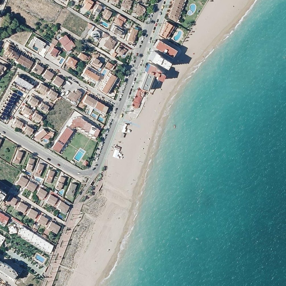Aerial map of Plage de la Caracola