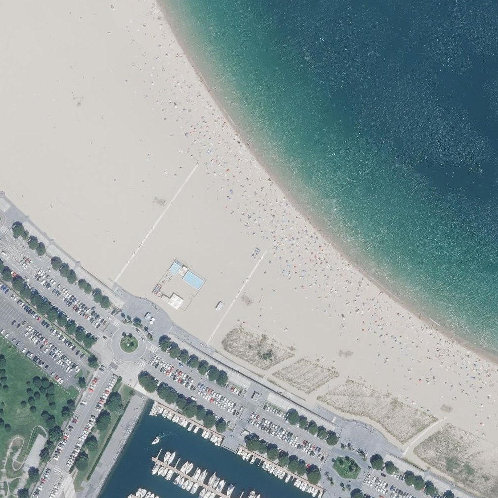 Aerial map of Plage Hondarribia