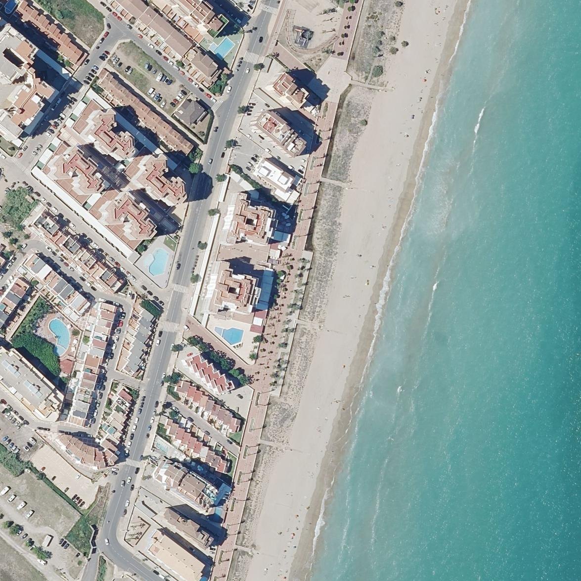 Aerial map of Plage Nord
