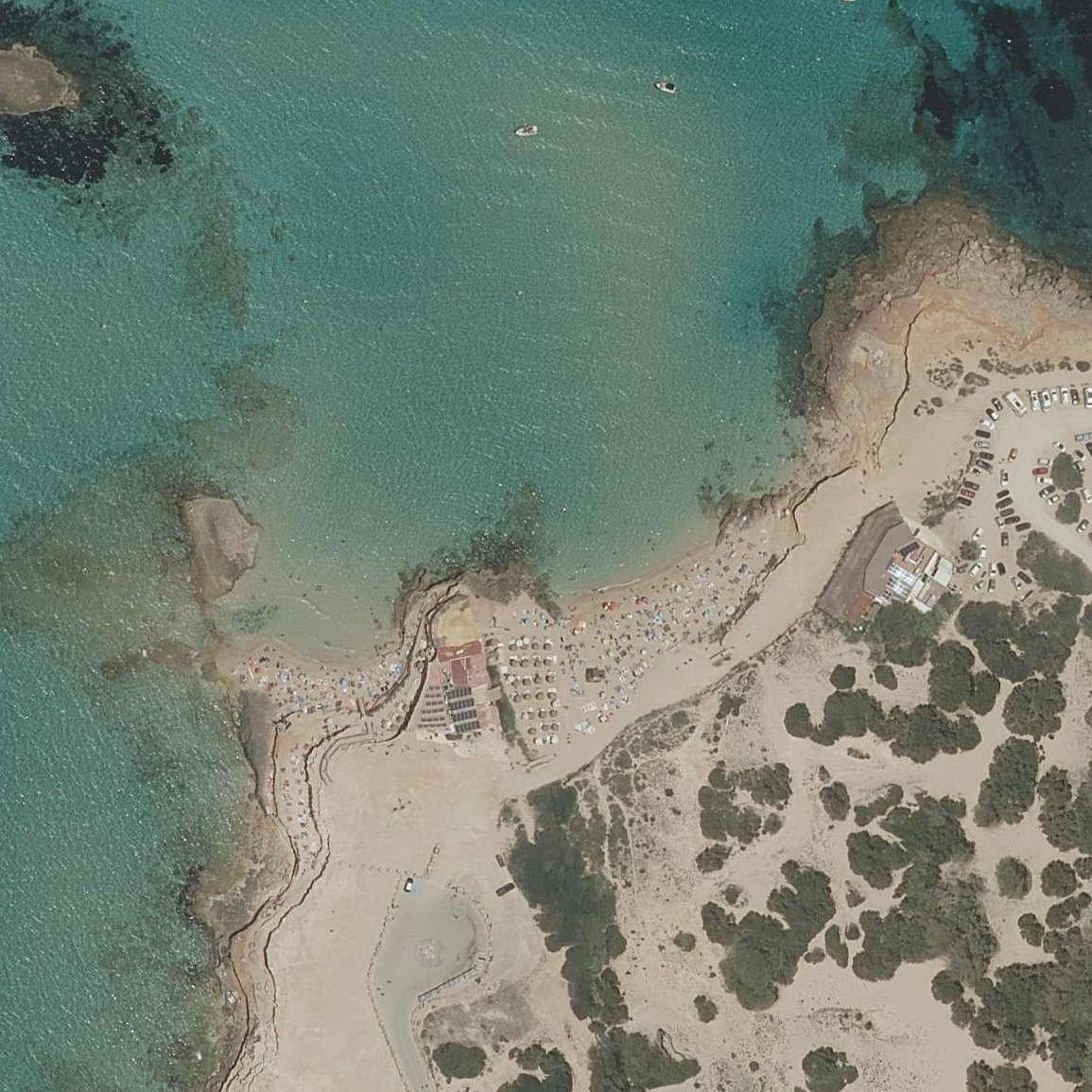 Aerial map of Platges de Comte