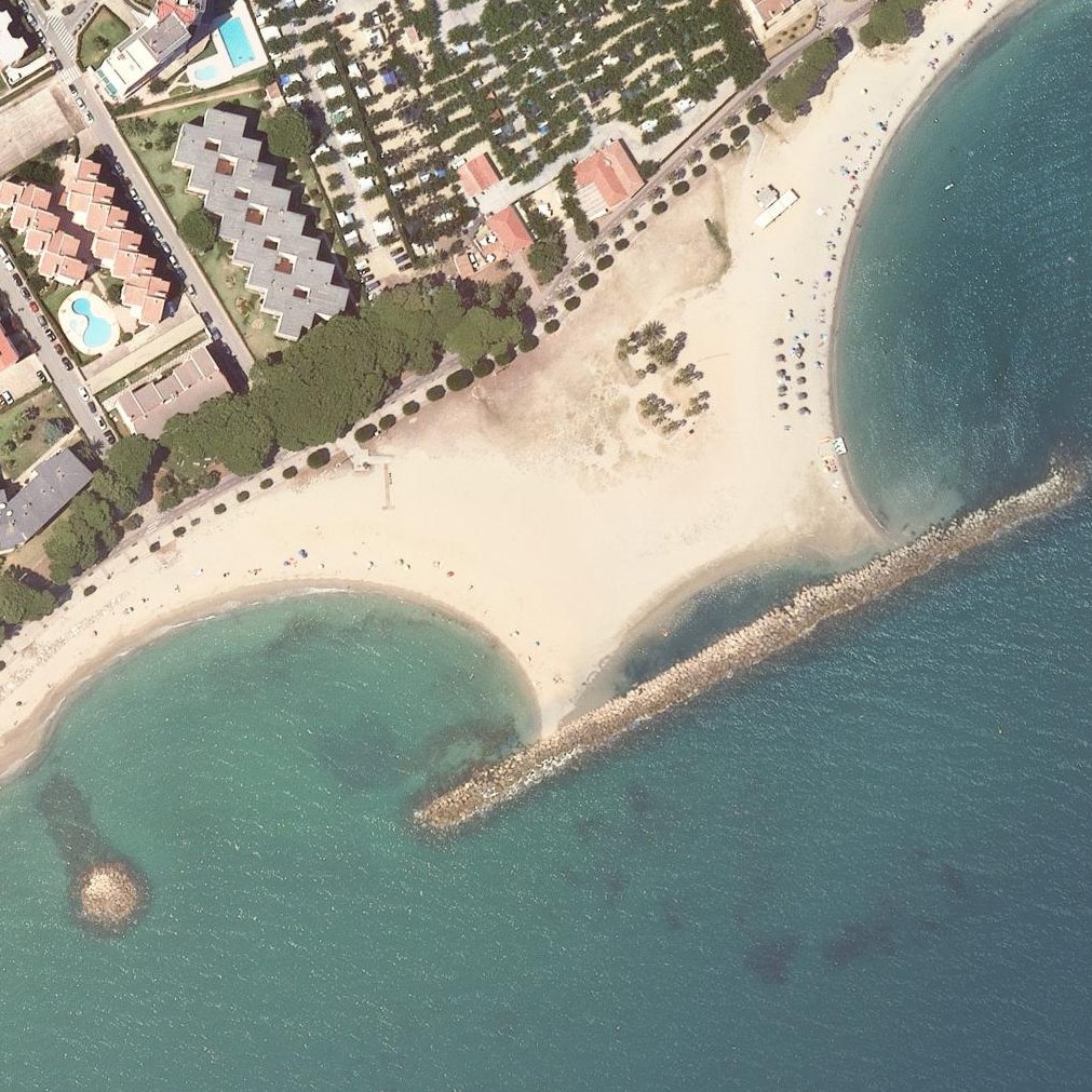 Aerial map of Platges del Sud