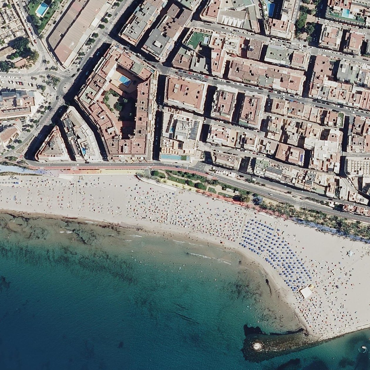 Aerial map of Platgeta del Mal Pas