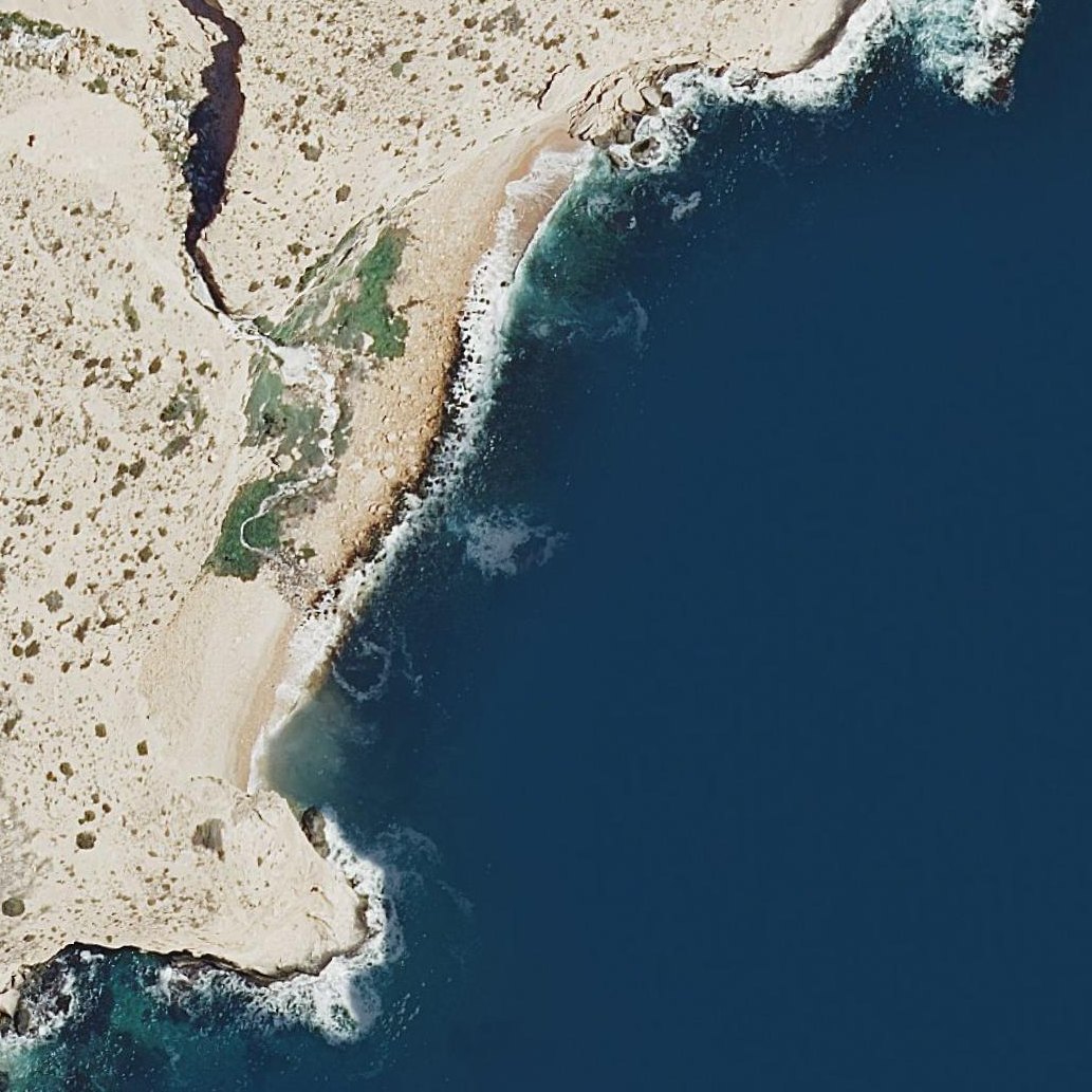 Aerial map of Platgeta dels Ponts