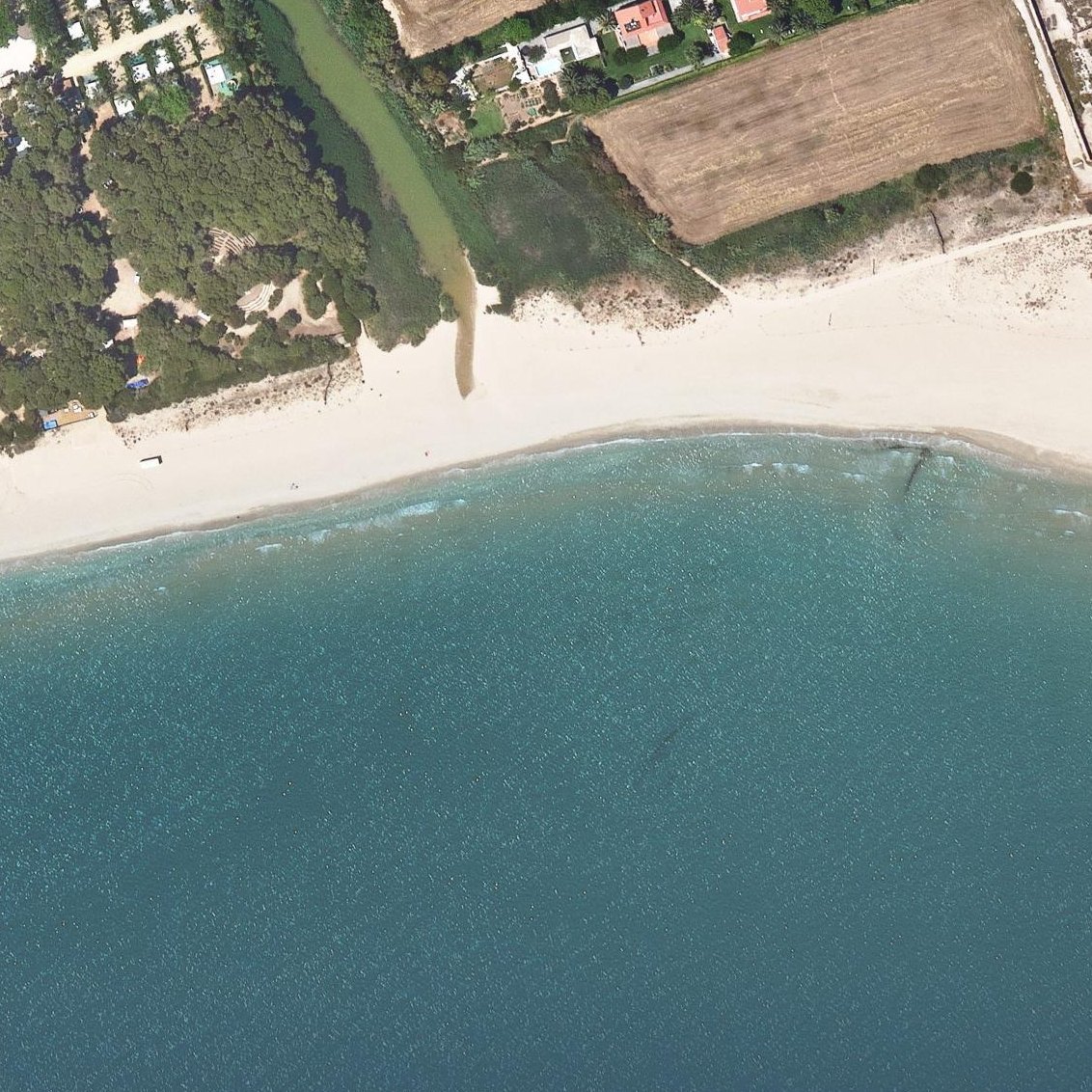 Aerial map of Platja Altafulla