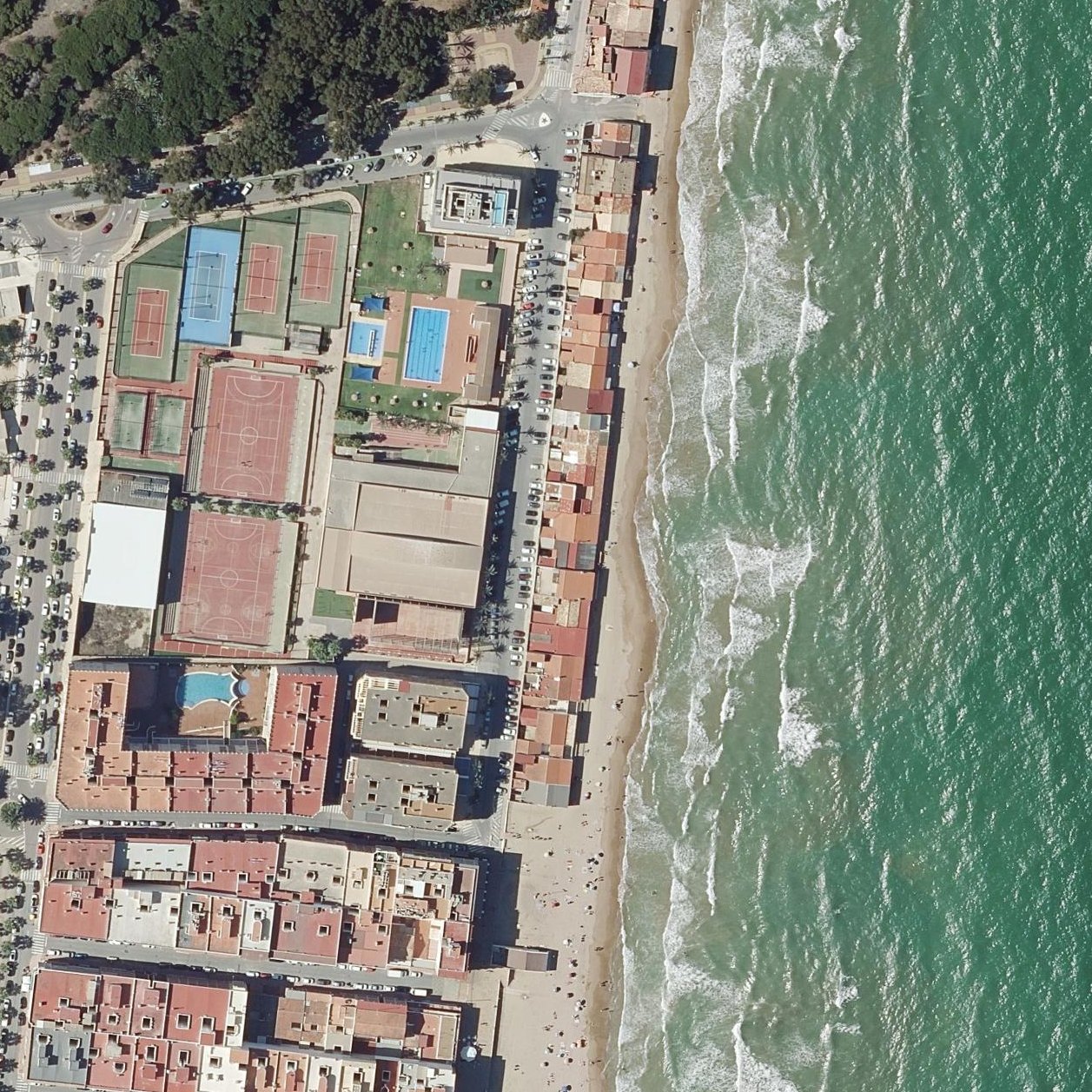 Aerial map of Platja Babilonia