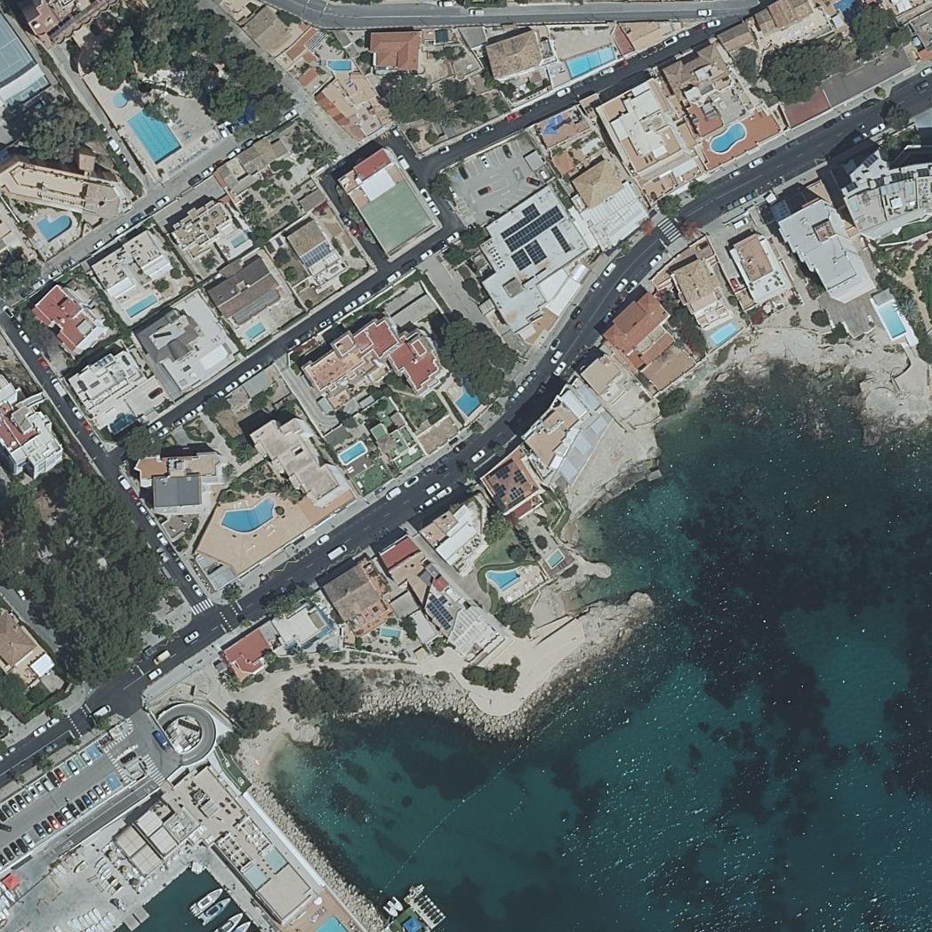 Aerial map of Platja Cala Guix