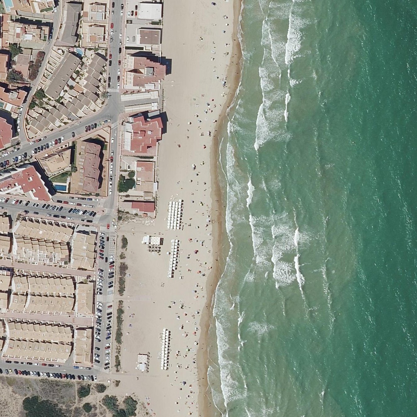 Aerial map of Platja Centre