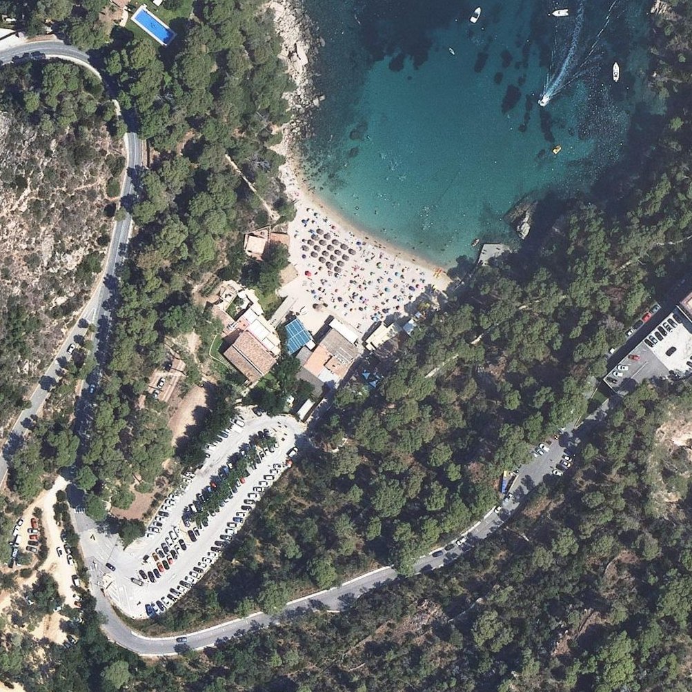 Aerial map of Platja d'Aiguablava