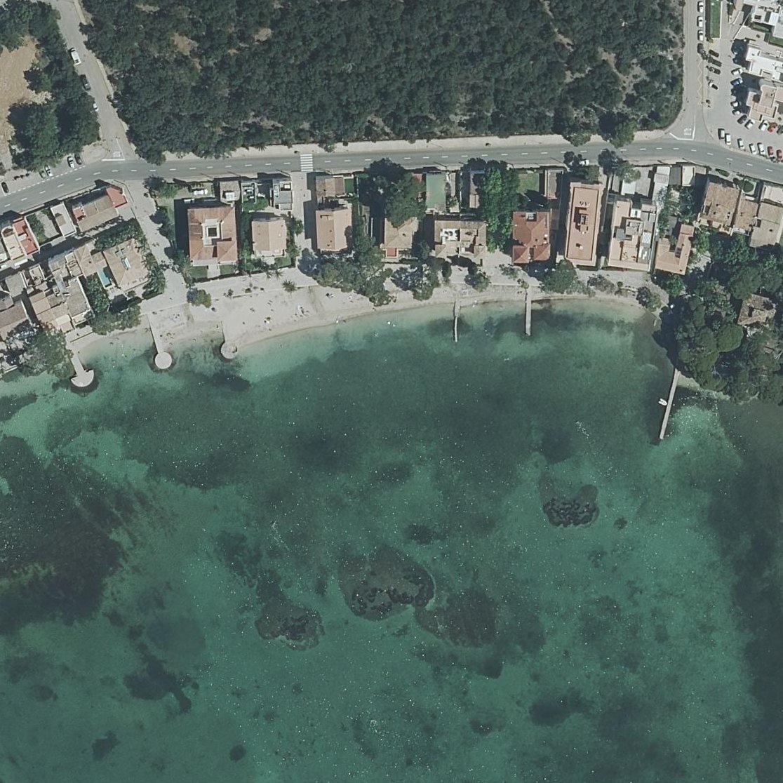 Aerial map of Platja d'Albercutx