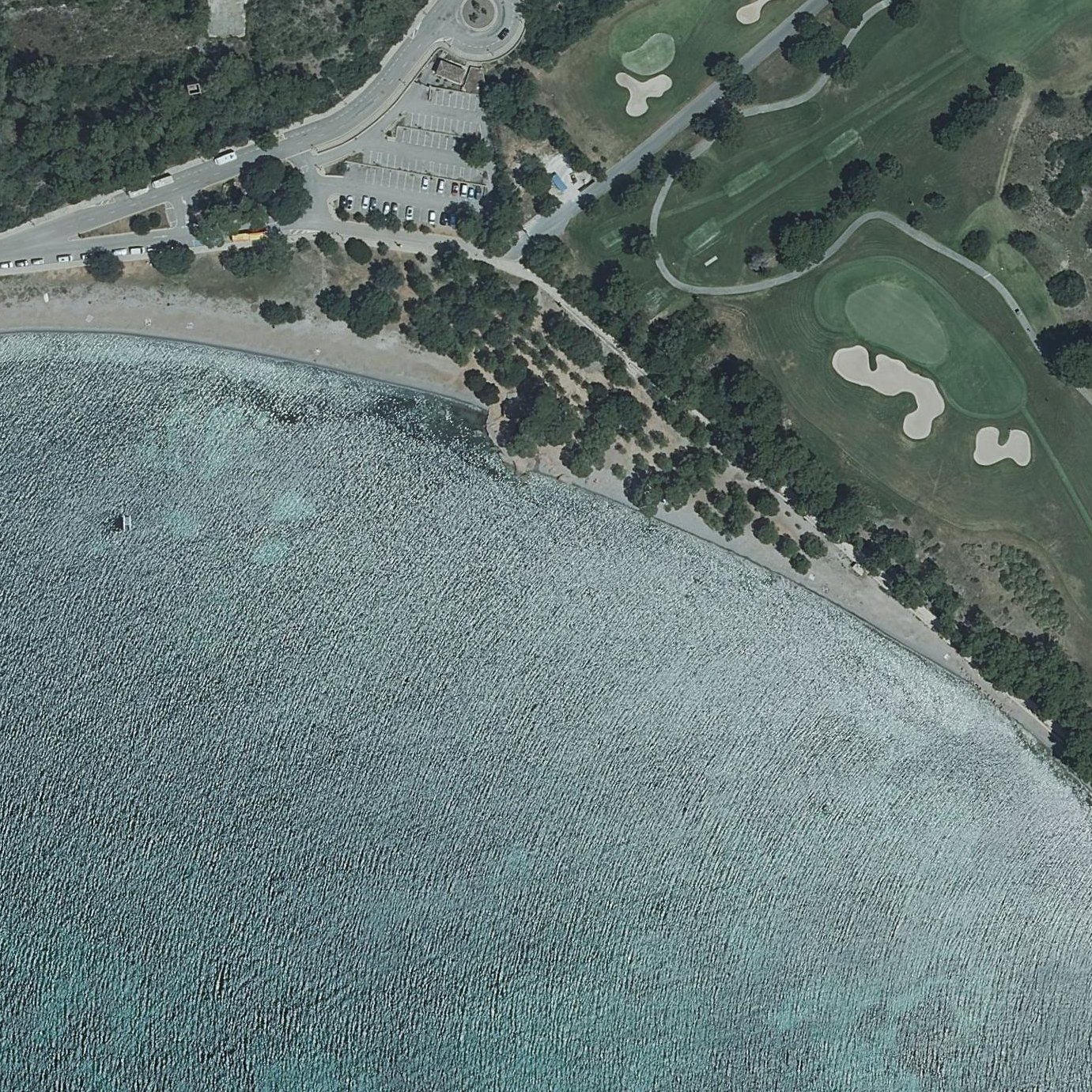 Aerial map of Platja d'Alcanada