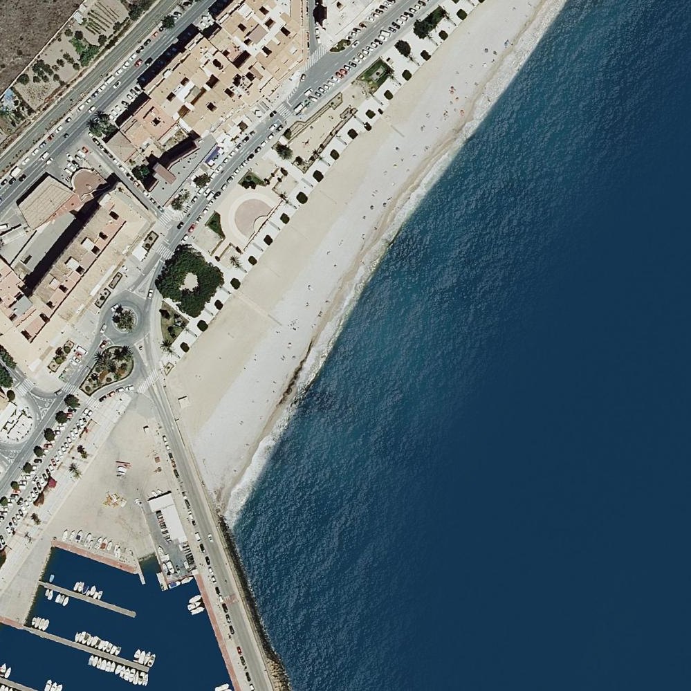 Aerial map of Platja d'Altea