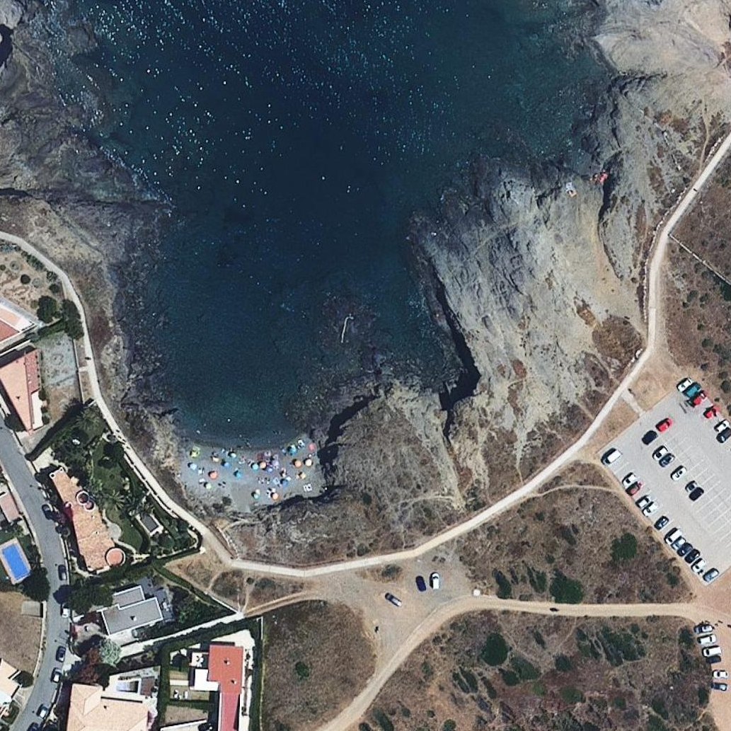 Aerial map of Platja d'en Balleu