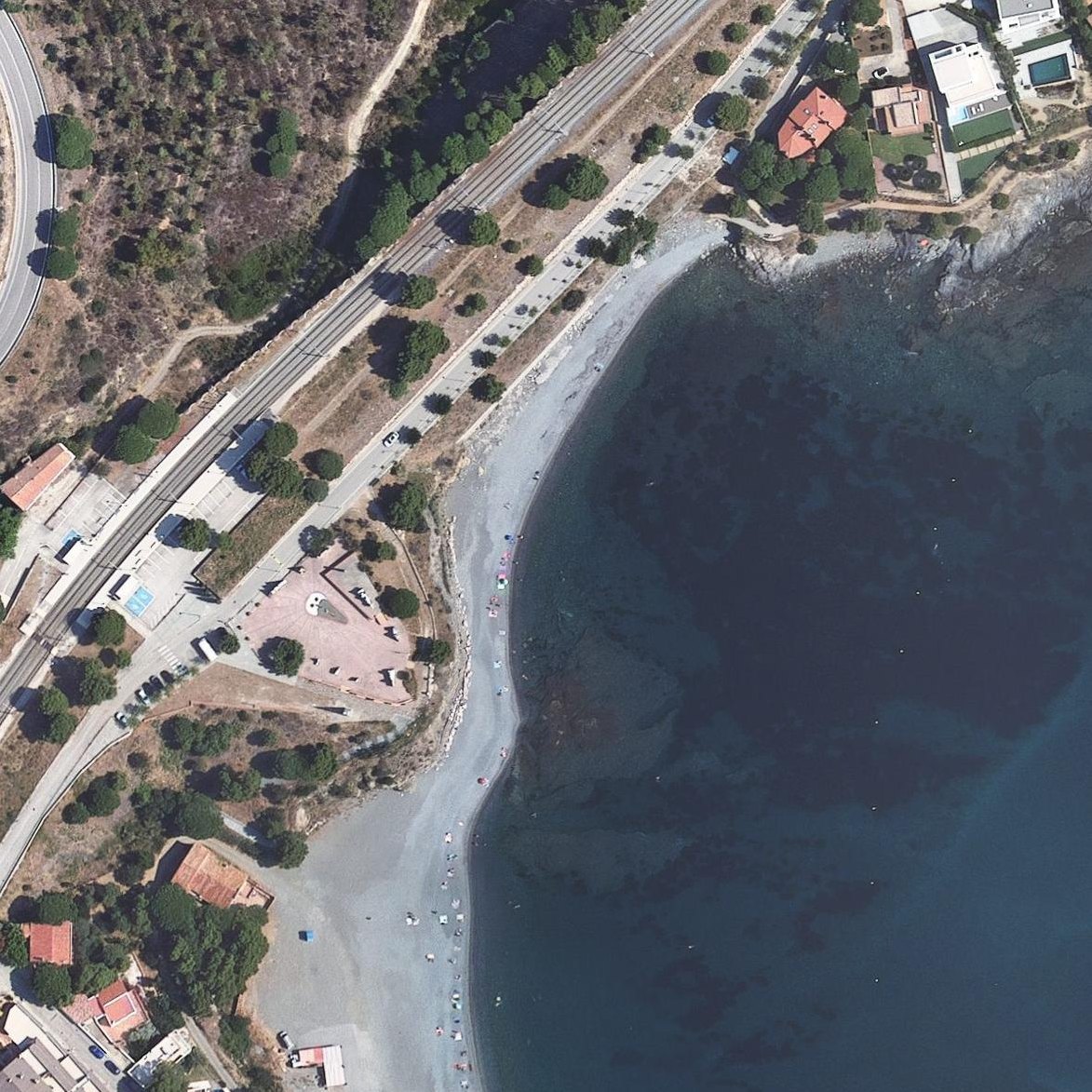 Aerial map of Platja d'en Goixa