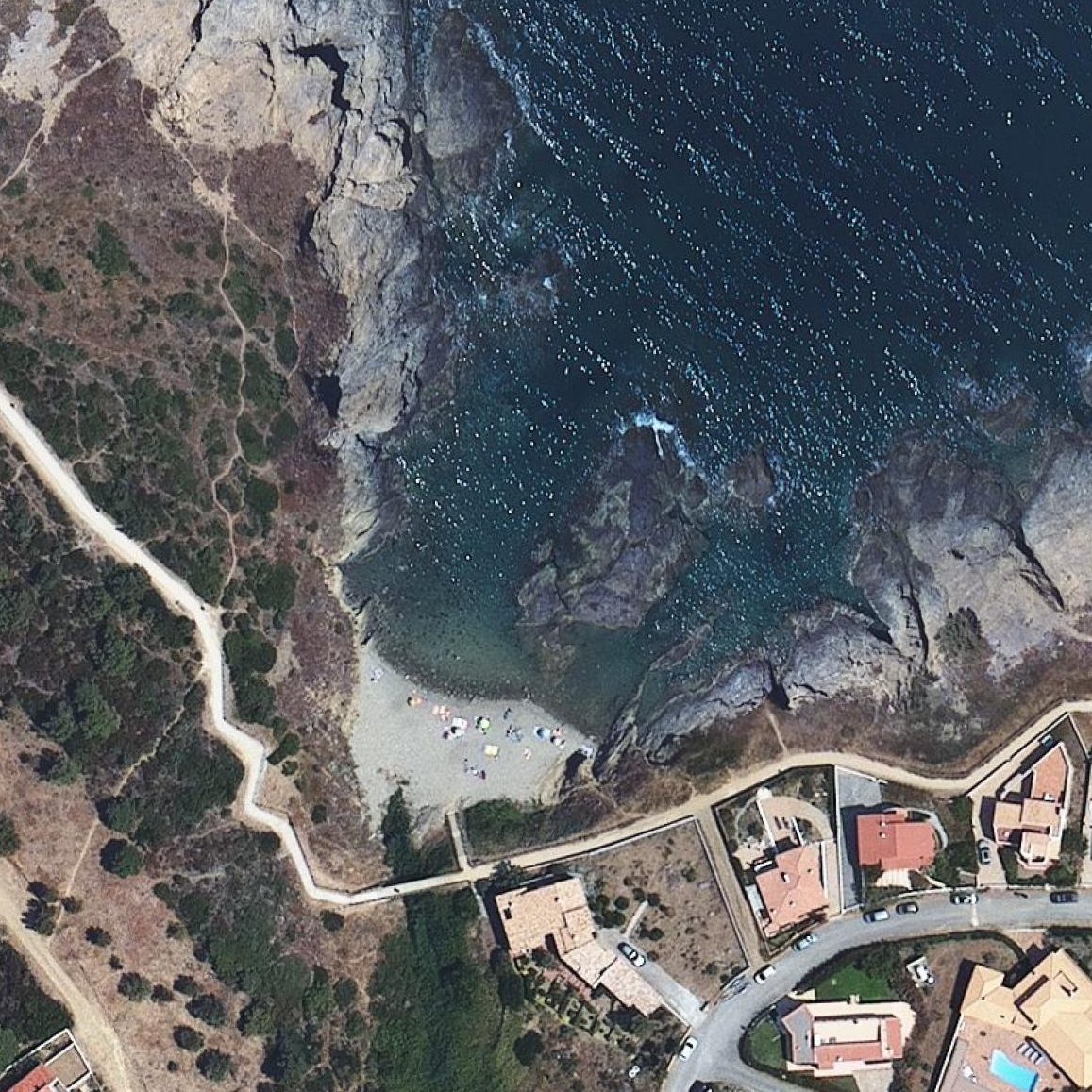 Aerial map of Platja d'en Robert