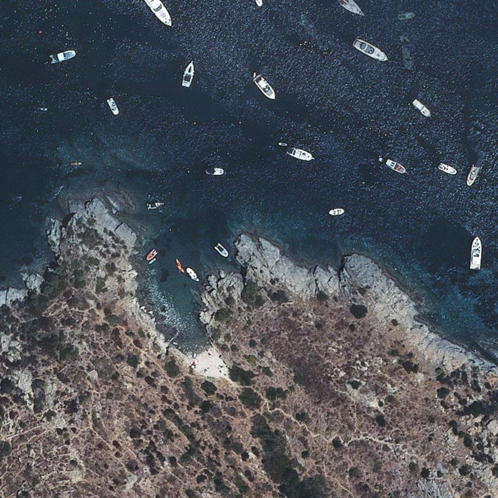 Aerial map of Platja d'en Talla Dofins