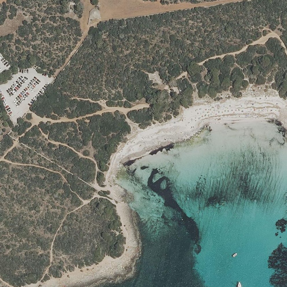 Aerial map of Platja d'es Banyul