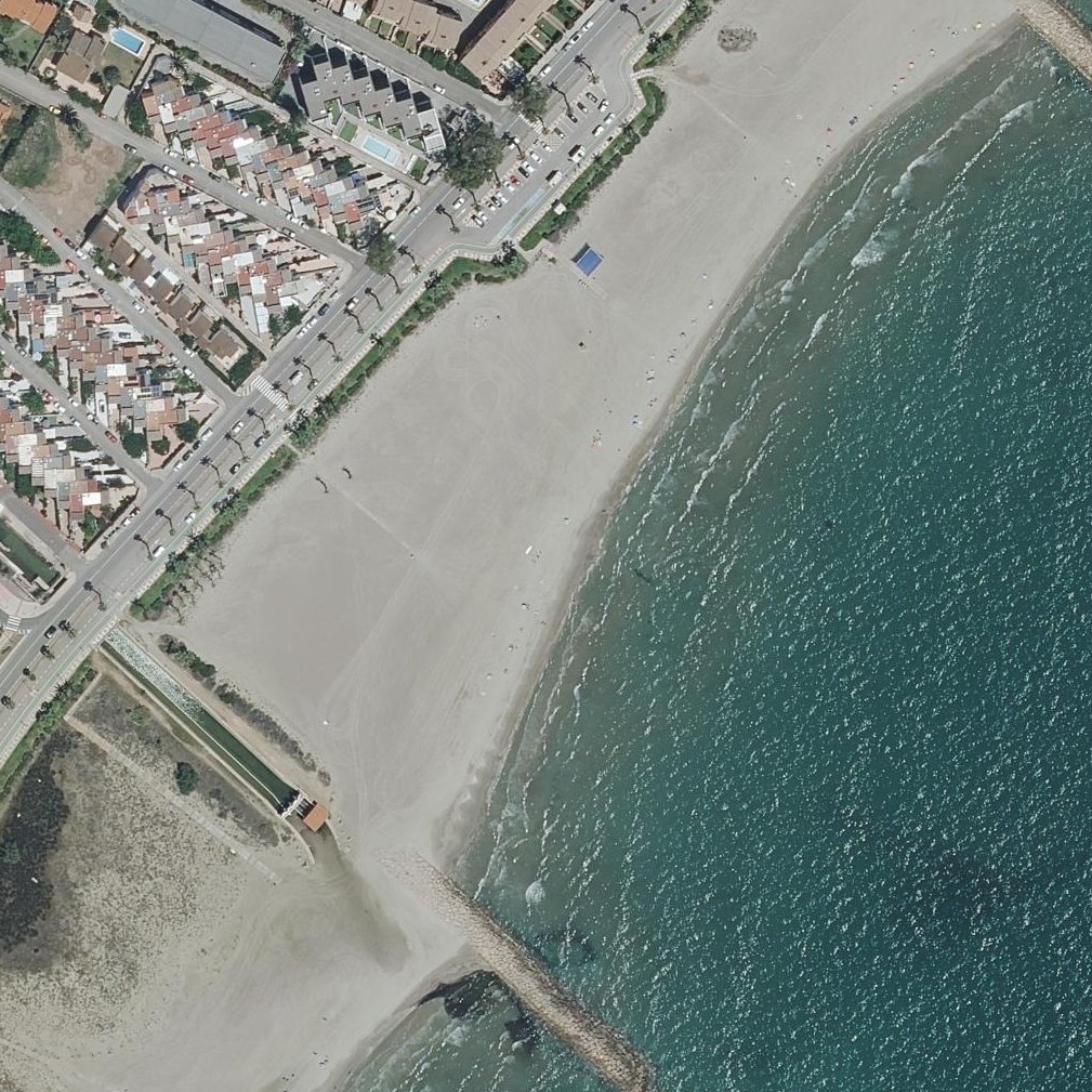 Aerial map of Platja d'Heliòpolis