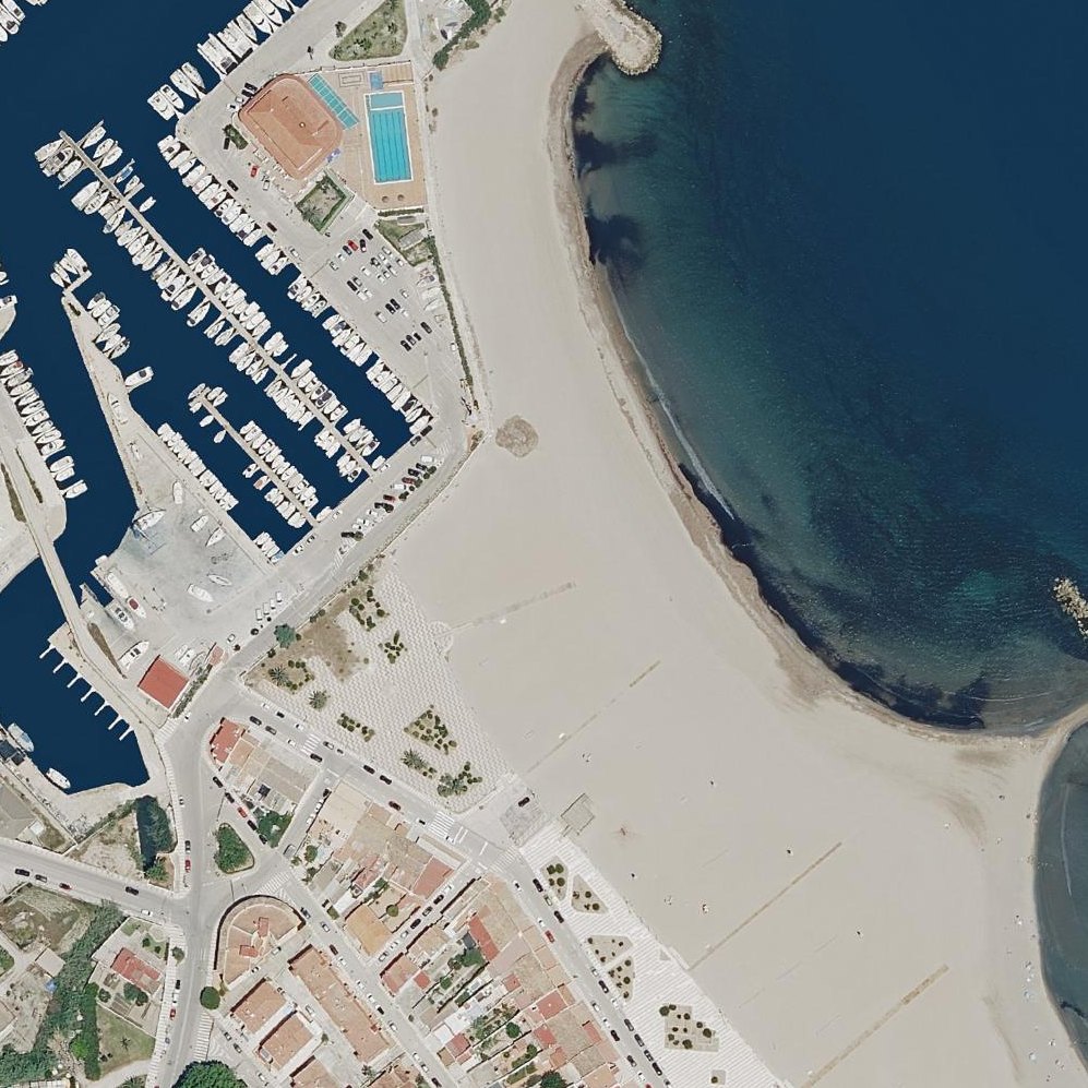 Aerial map of Platja d'Oliva