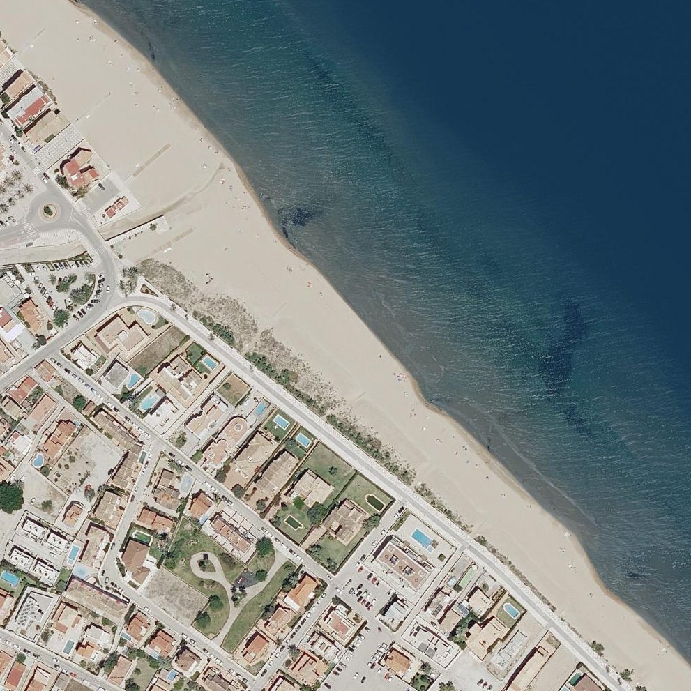 Aerial map of Platja d'Oliva