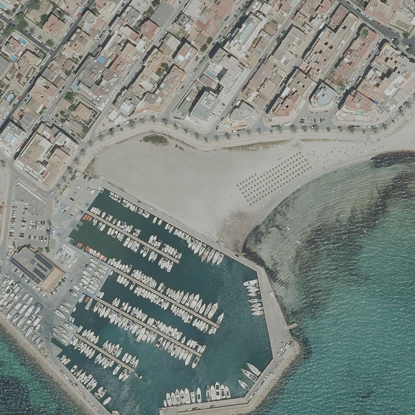 Aerial map of Platja d'Or