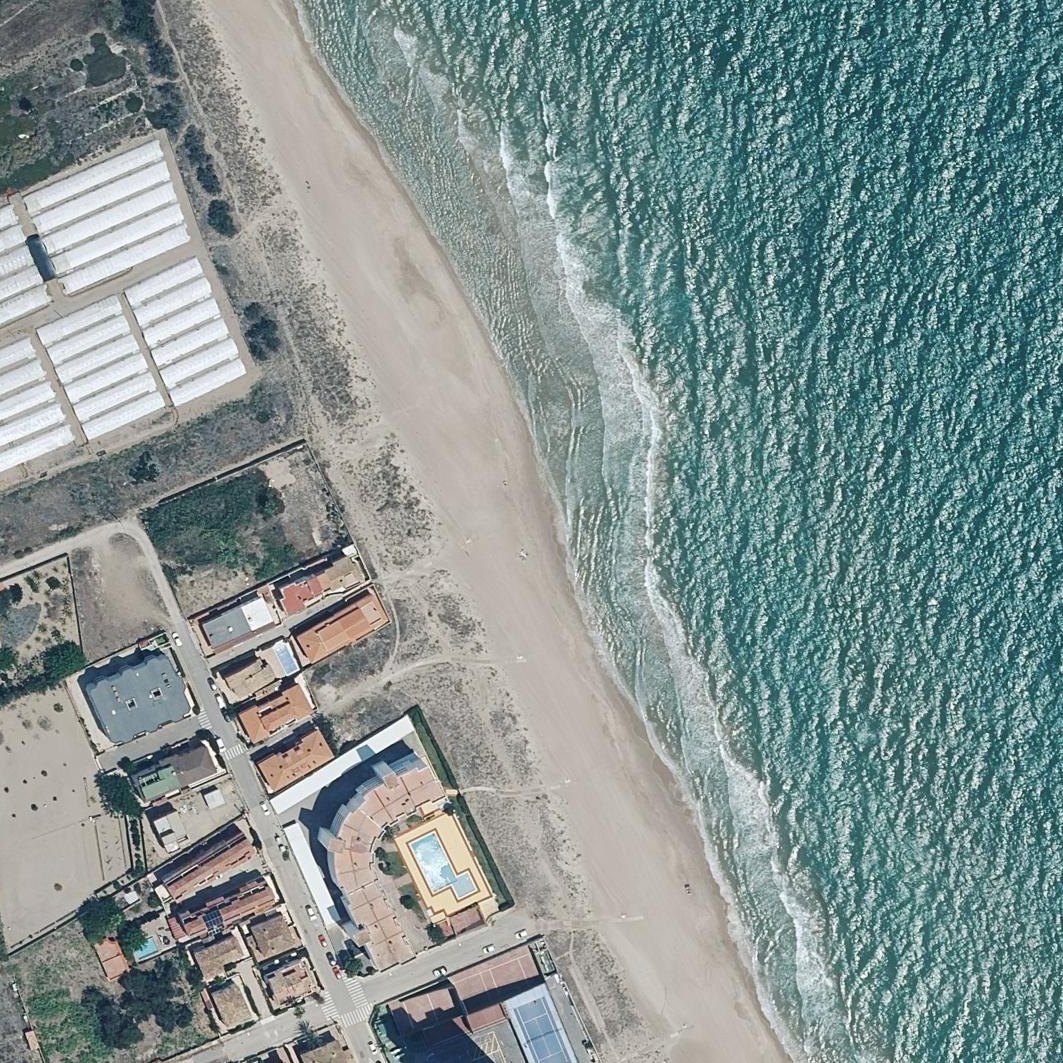 Aerial map of Platja de Bega de Mar