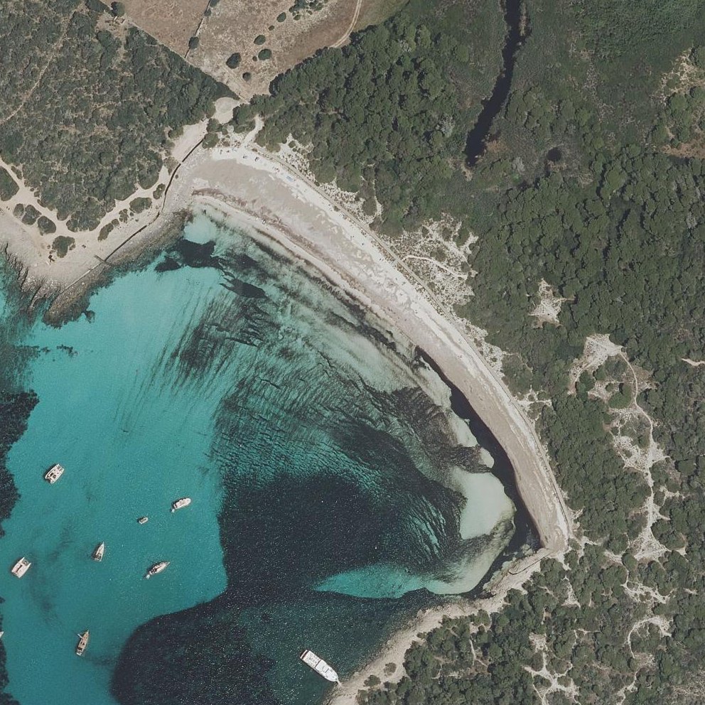 Aerial map of Platja de Bellavista