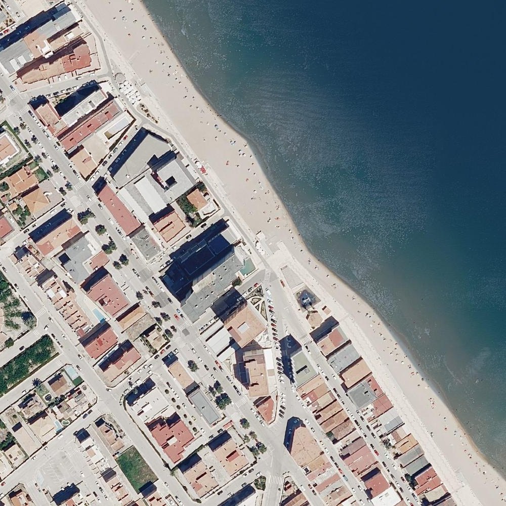 Aerial map of Platja de Bellreguard