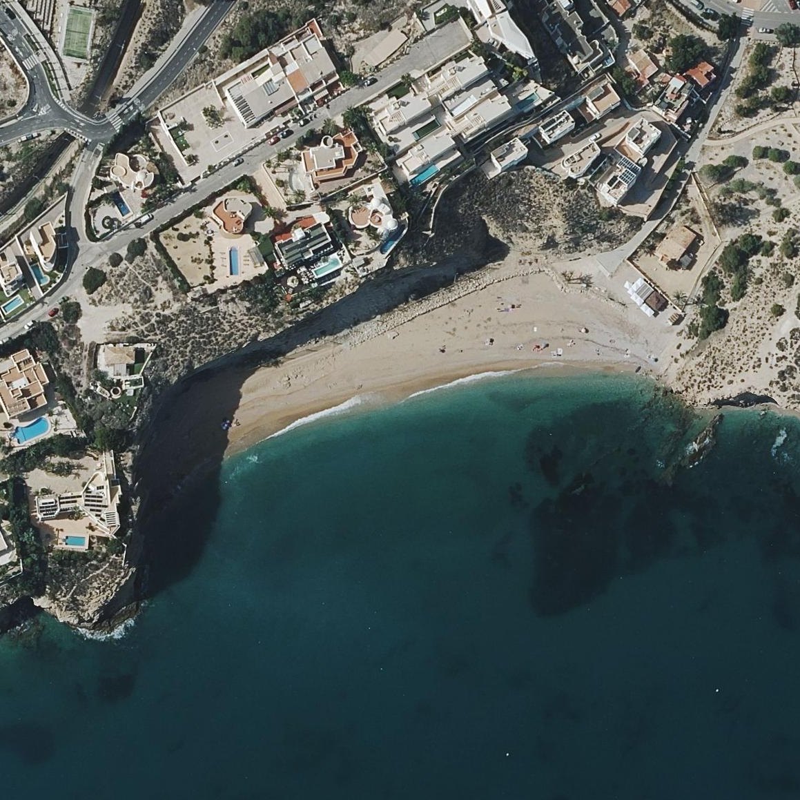 Aerial map of Platja de Bon Nou