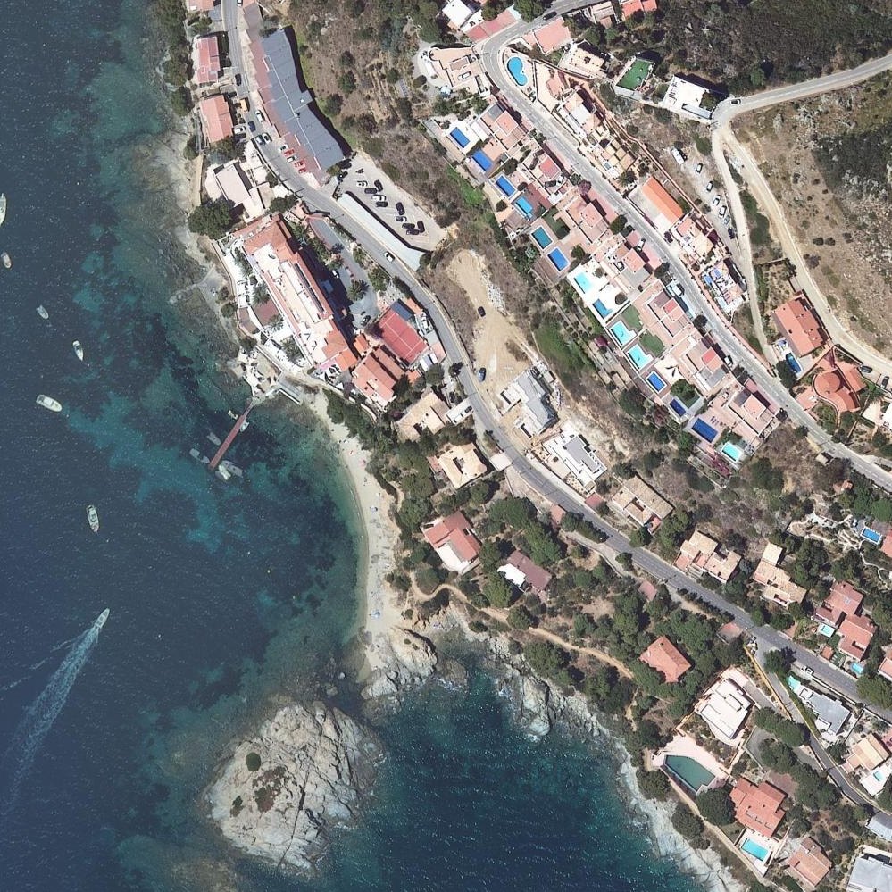 Aerial map of Platja de Bonifaci