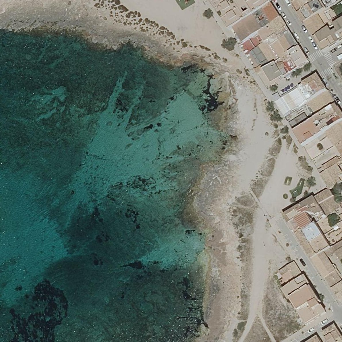 Aerial map of Platja de Cala Galiota