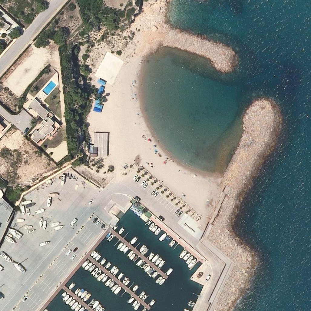 Aerial map of Platja de Calafat