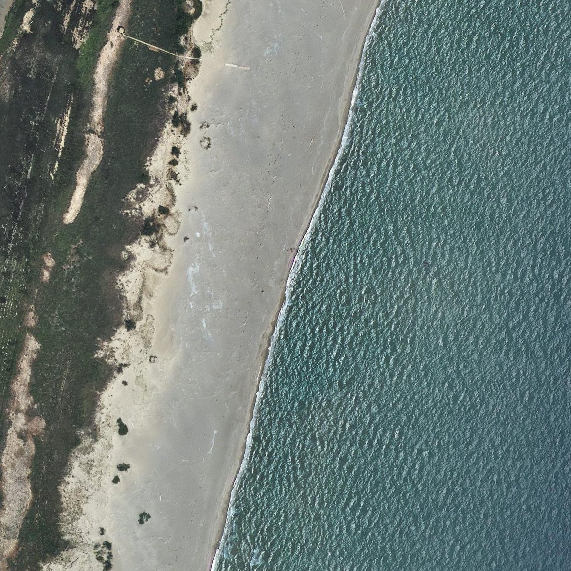 Aerial map of Platja de Can Comes