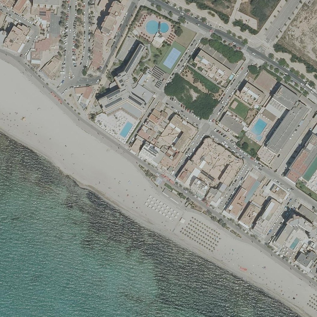 Aerial map of Platja de Can Pastilla