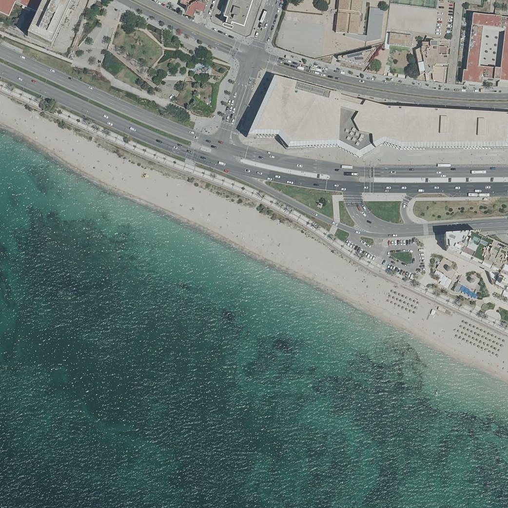 Aerial map of Platja de Can Pere Antoni
