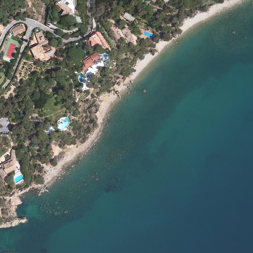 Aerial map of Platja de Candell