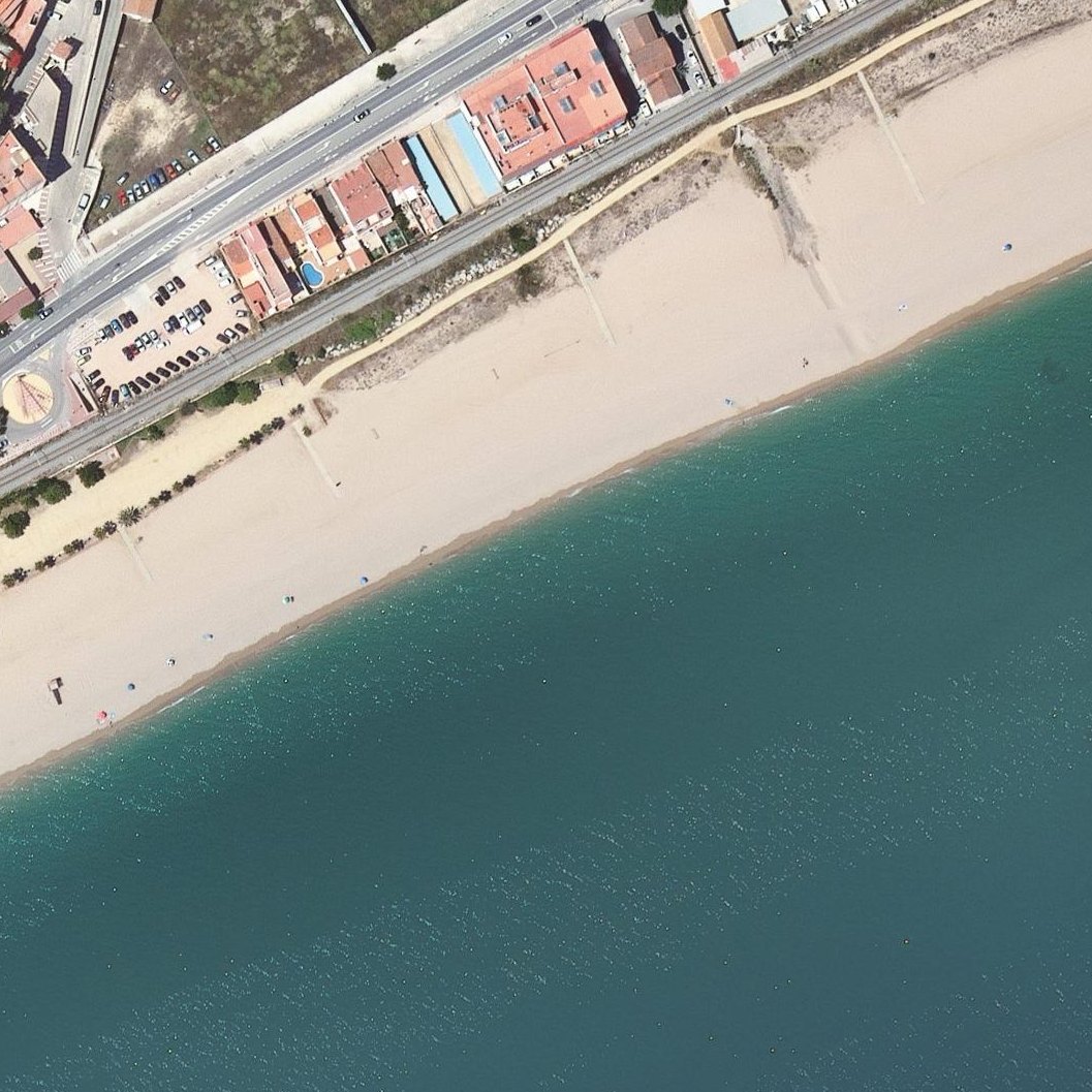Aerial map of Platja De Canet De Mar