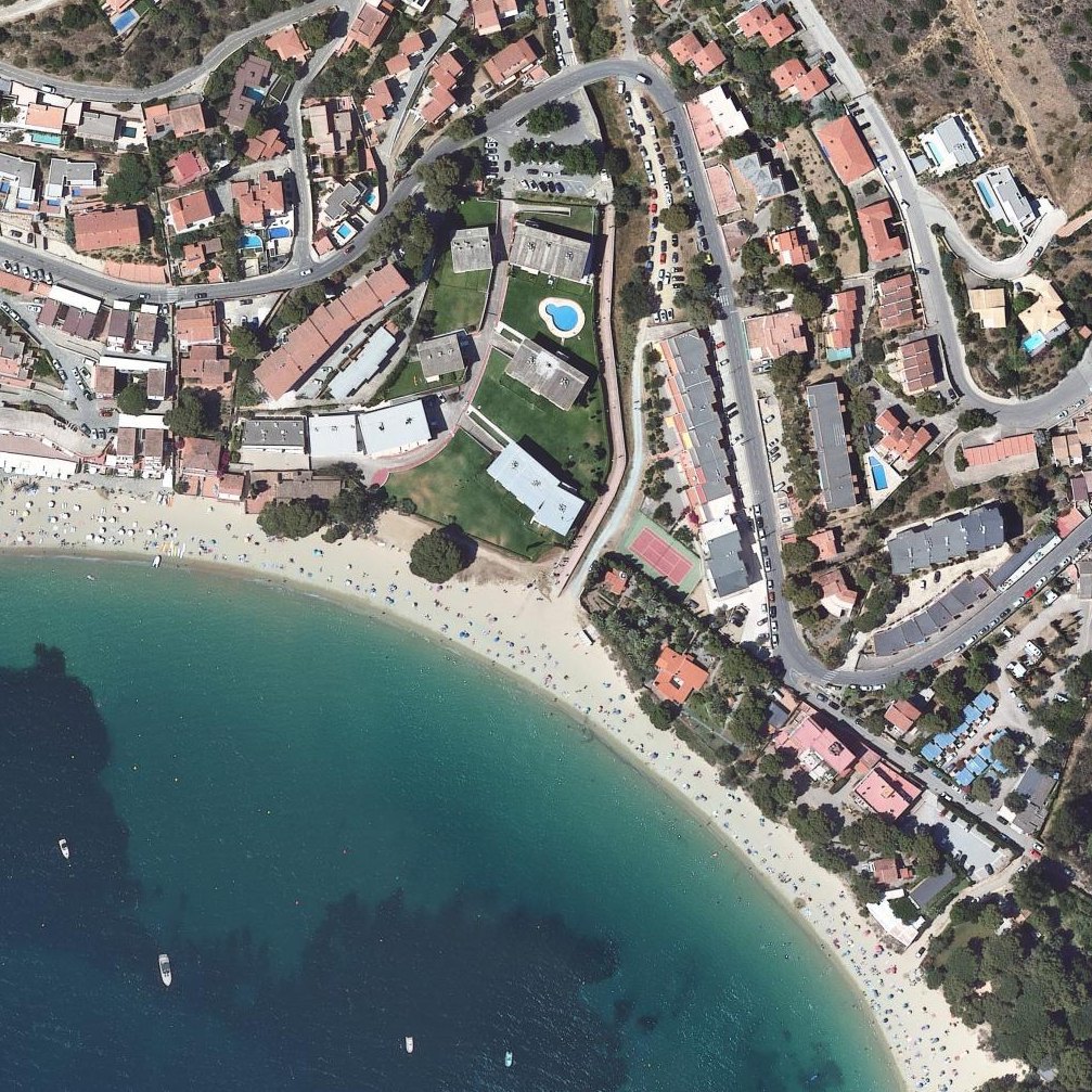 Aerial map of Platja de Canyelles Grosses