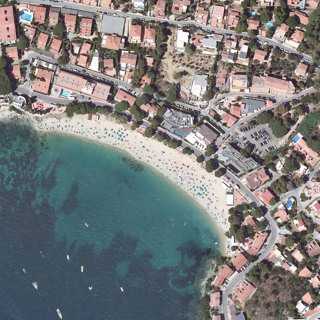 Aerial map of Platja de Canyelles Petites