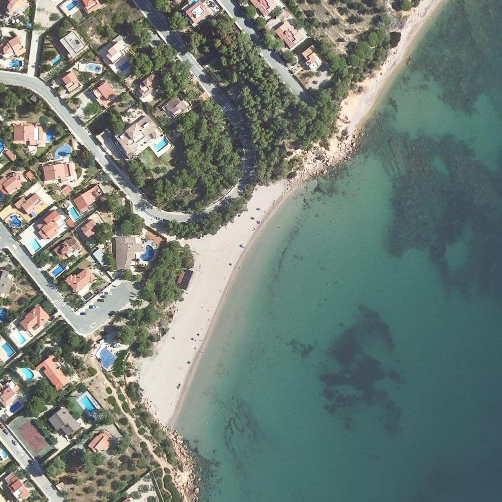 Aerial map of Platja De Cap Roig