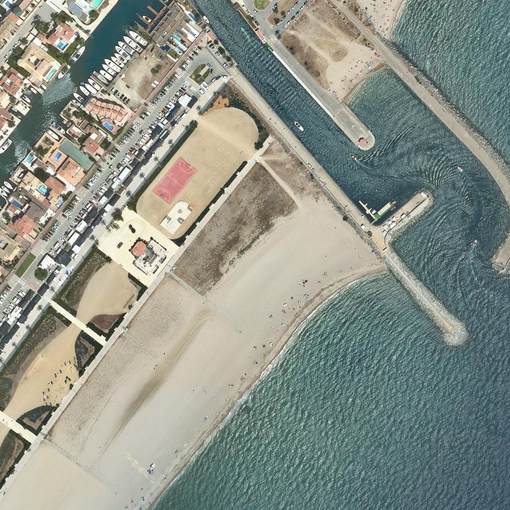 Aerial map of Platja de Empuriabrava