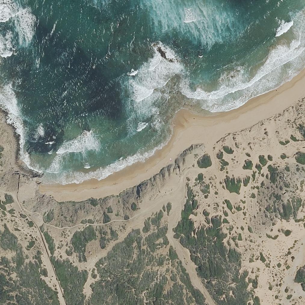 Aerial map of Platja de Ferragut