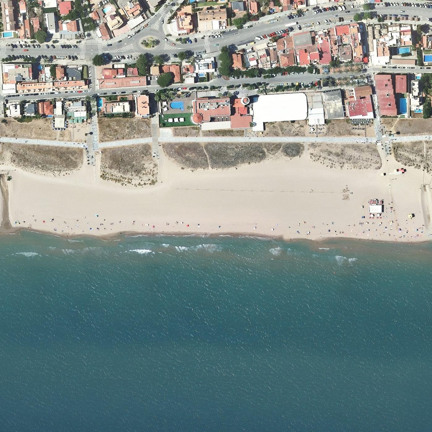 Aerial map of Platja De Gava