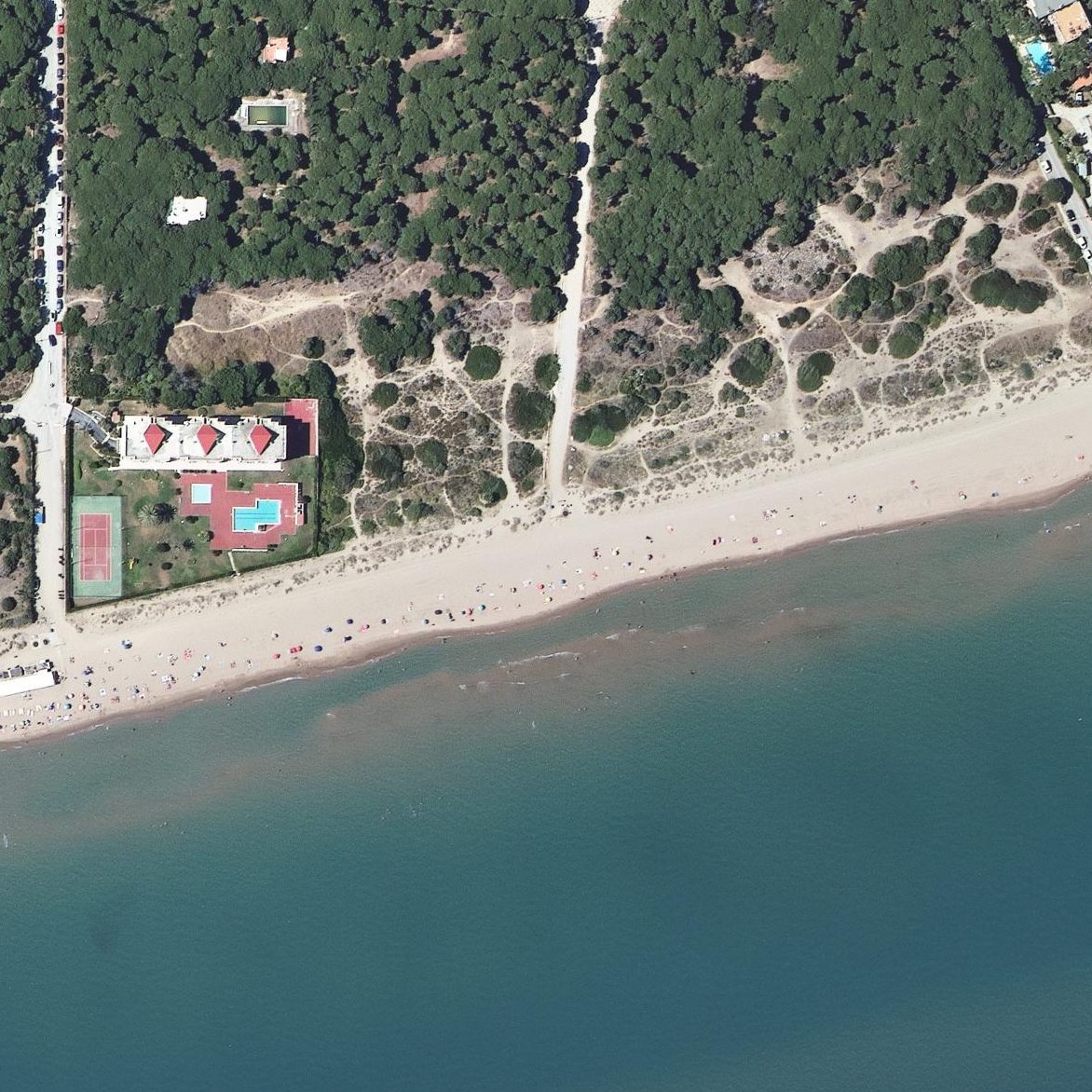 Aerial map of Platja de Gavà
