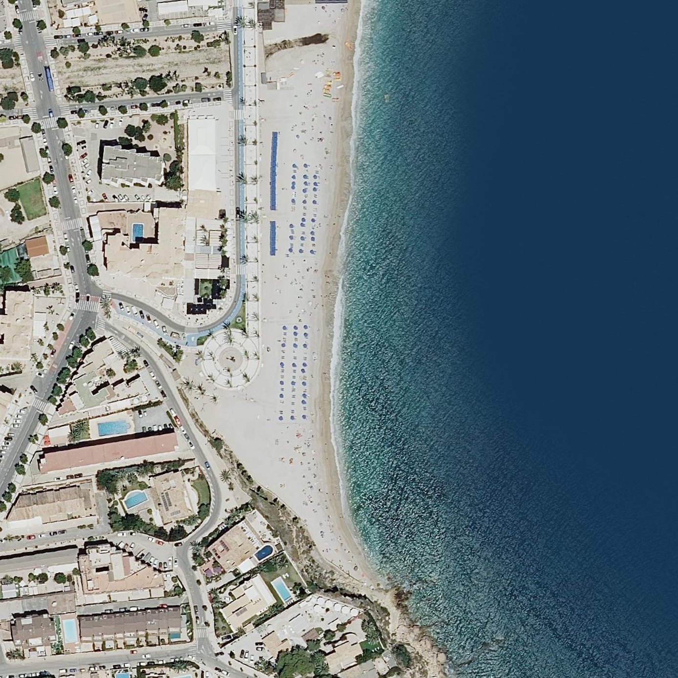 Aerial map of Platja de l'Albir