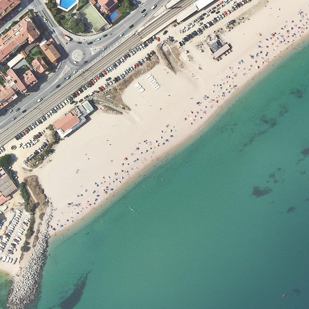 Aerial map of Platja De l'Almadrava
