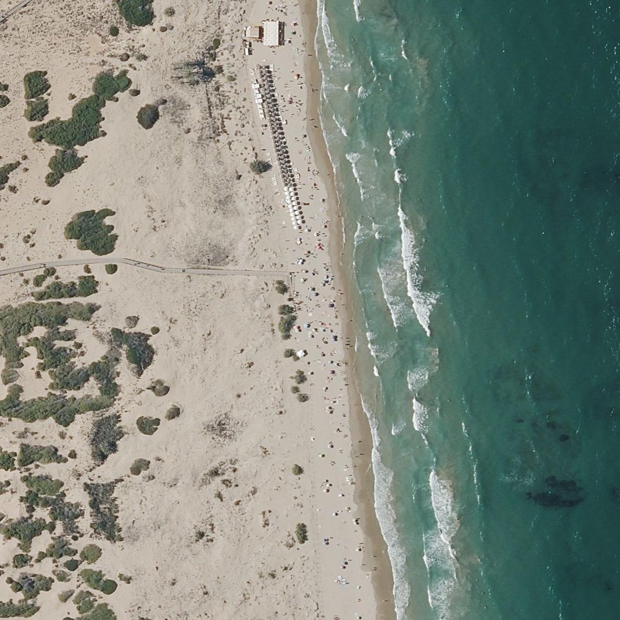 Aerial map of Platja de l'Altet