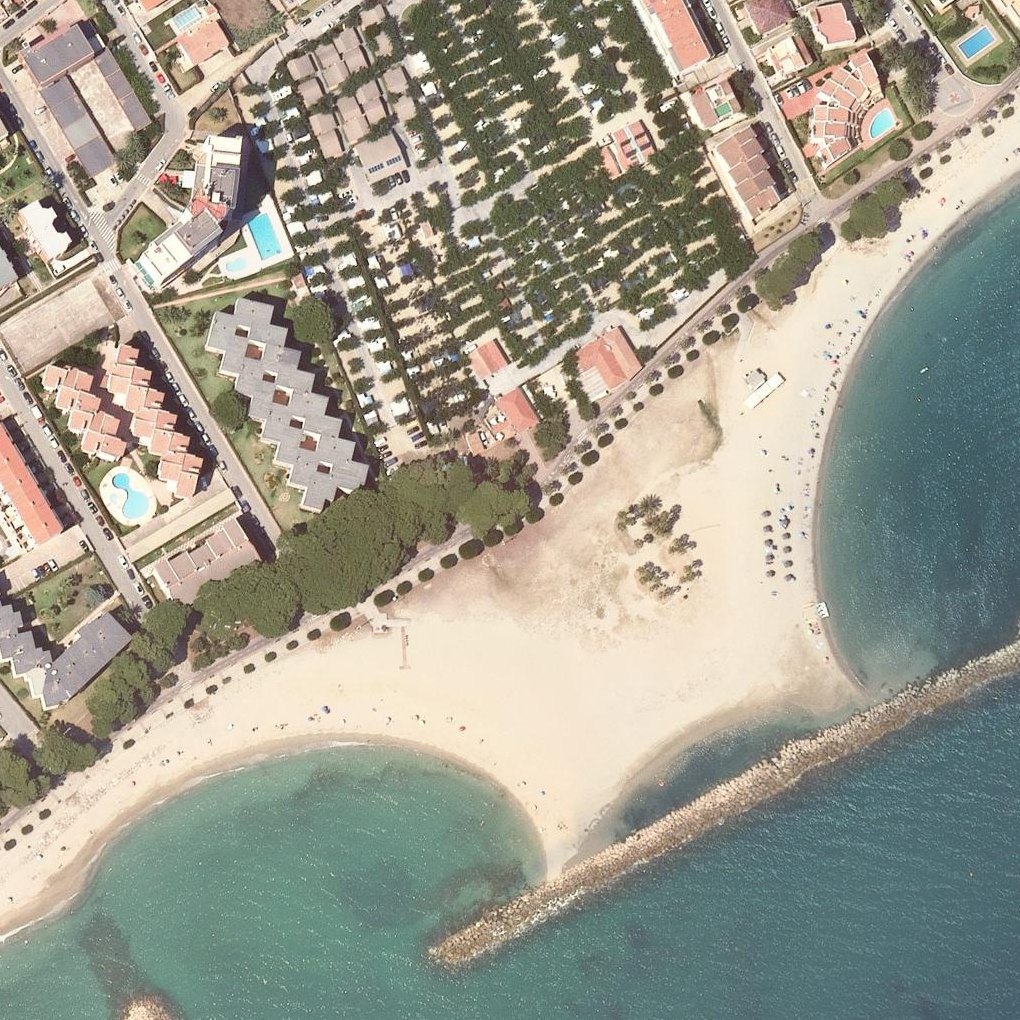 Aerial map of Platja De l'Ardiaca