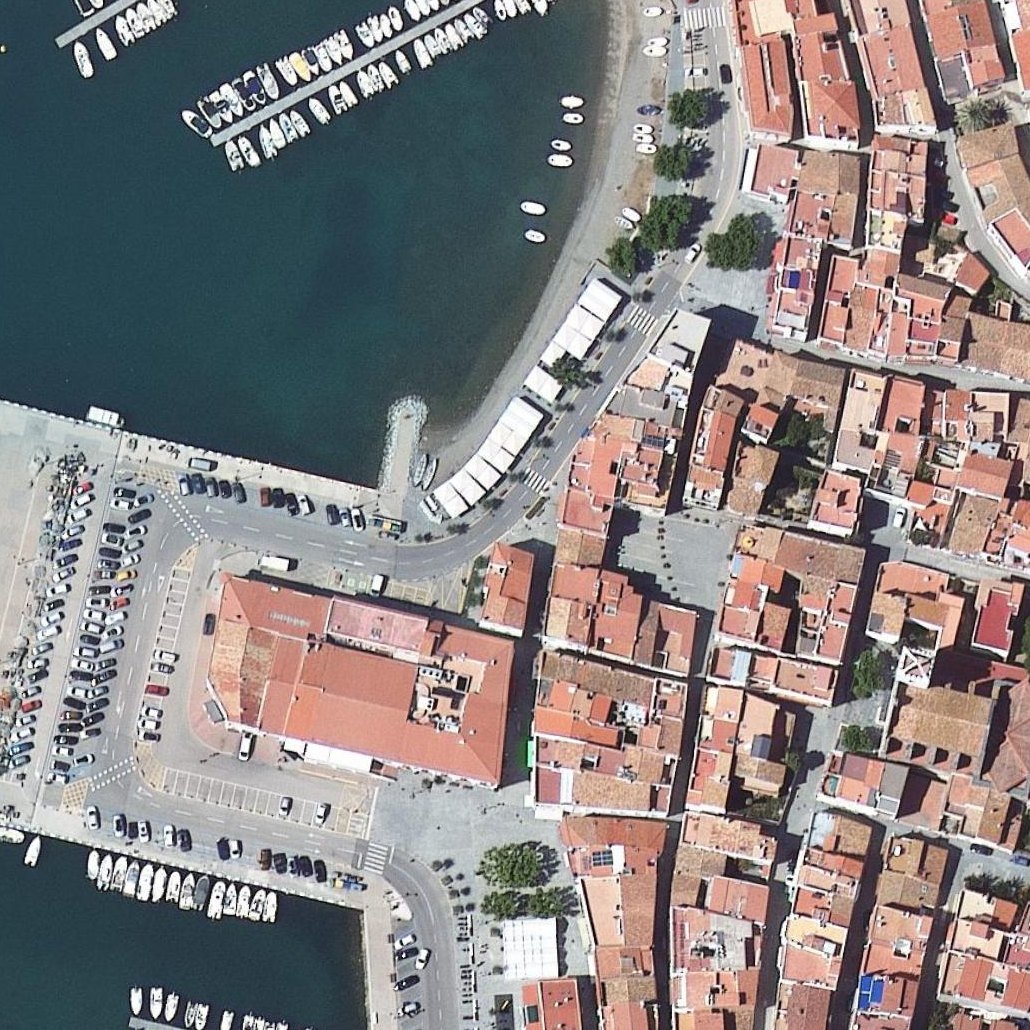 Aerial map of Platja de l'Escar